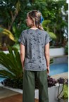 RESORT TOP - blk floral